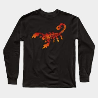 Flames Scorpion Long Sleeve T-Shirt